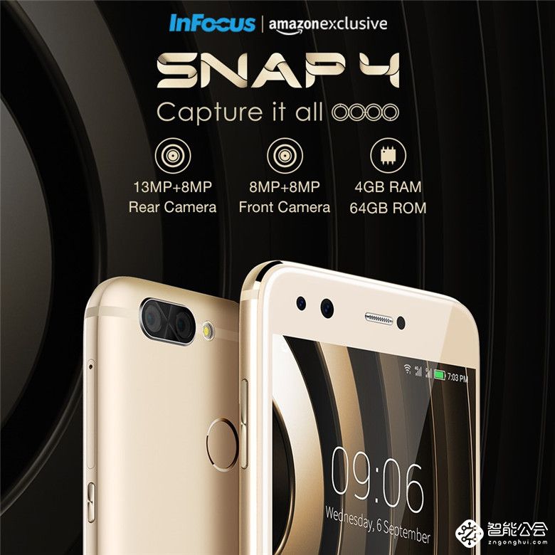 印度InFocus首发千元档四摄智能手机 智能公会