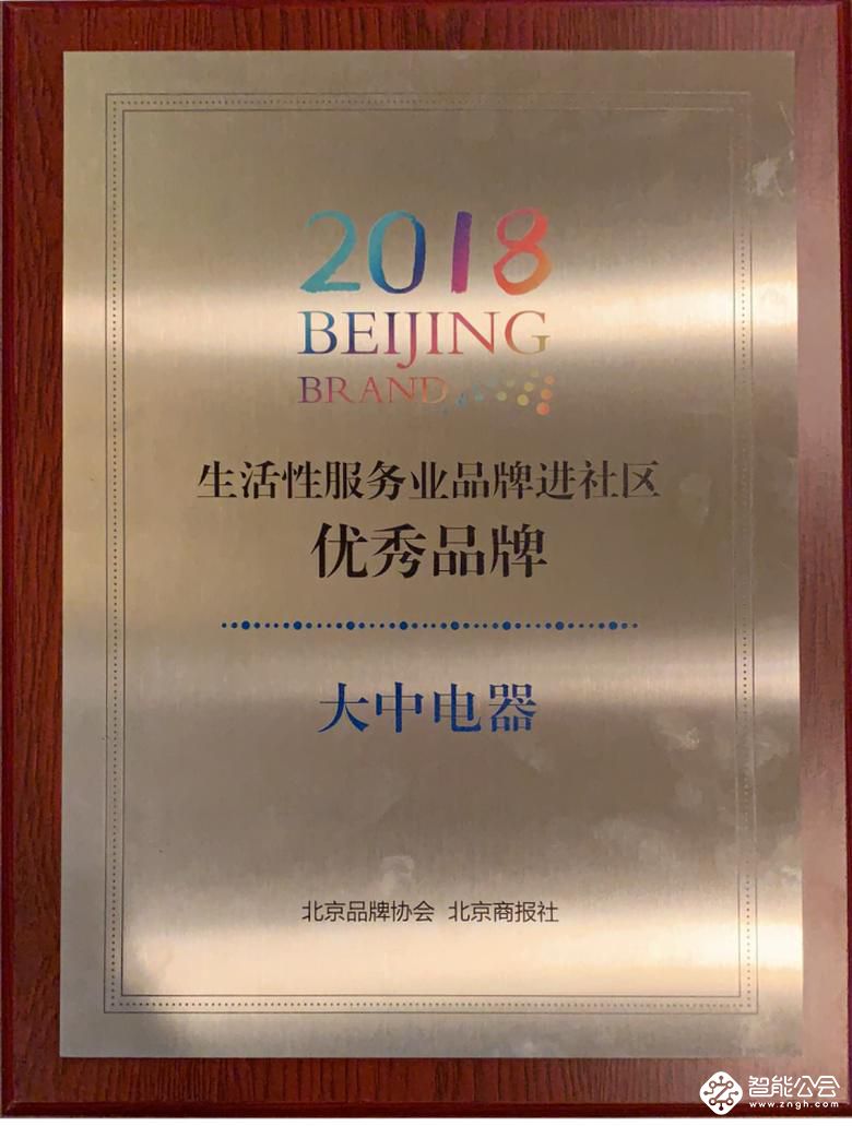 大中电器喜入北京品牌协会，并获“优秀品牌”称号 智能公会