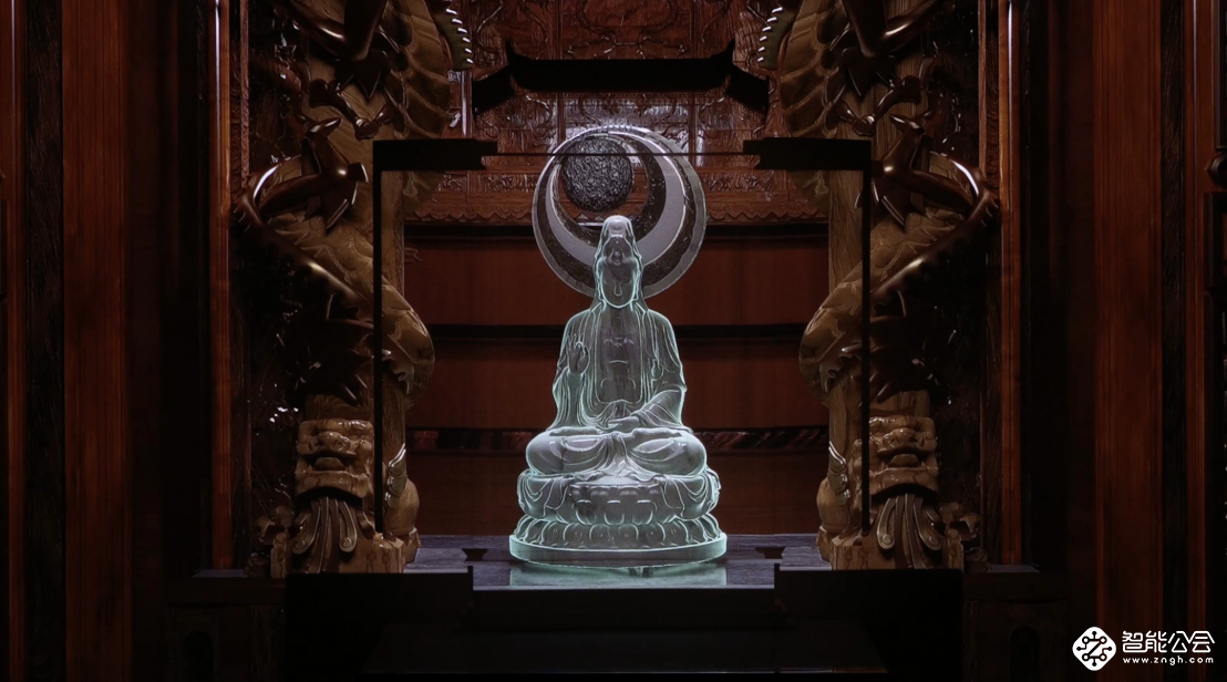  Vidda×广州美院，激光投影再现传统造像文化 智能公会