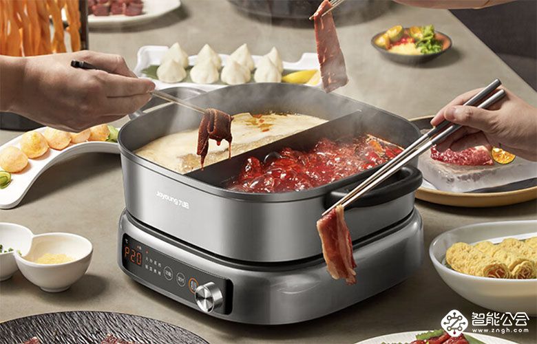 九阳分体式电煮鸳鸯锅 G855，畅享热辣火锅季！ 智能公会